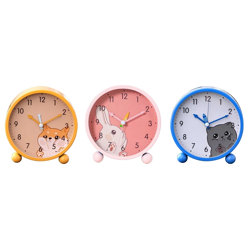 

Alarm Clock For Kids, Loud Music Alarm Clock With Snooze Function, Easy Setting Silent Battery Operated