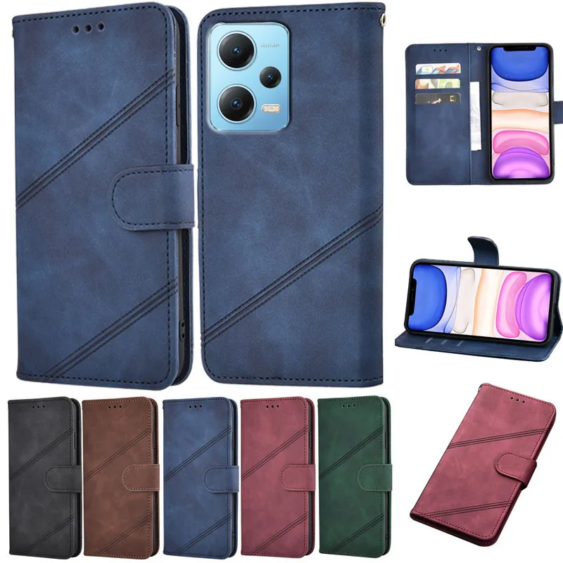 

Funda Para On Redmi Note 12 5G Case Wallet Magnetic Leather Flip Phone Cover For Xiaomi Redmi Note12 5G 6.67" Mujer Etui