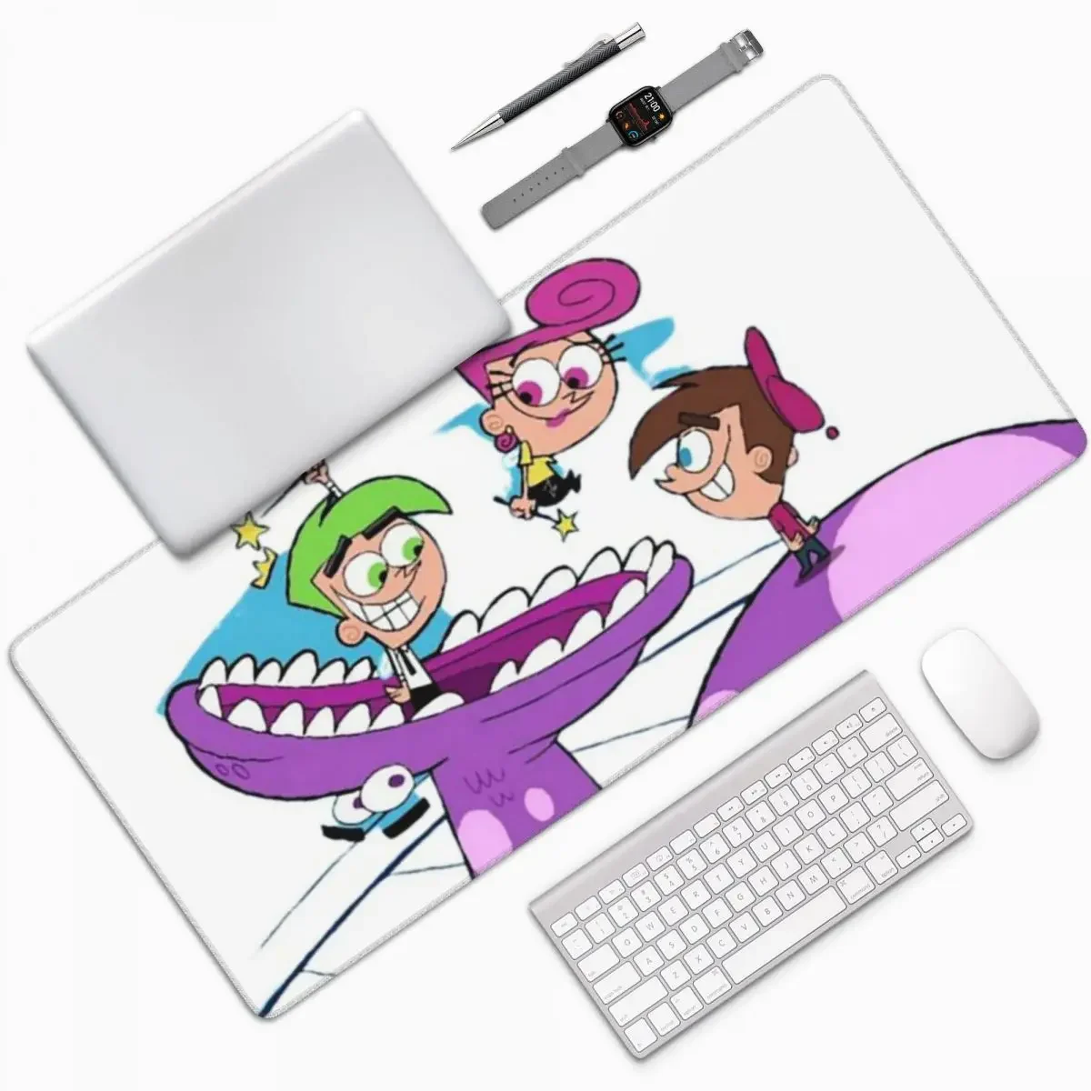 Большой коврик для мыши Fairly Oddparents Cosmo компьютерной клавиатуры геймерский