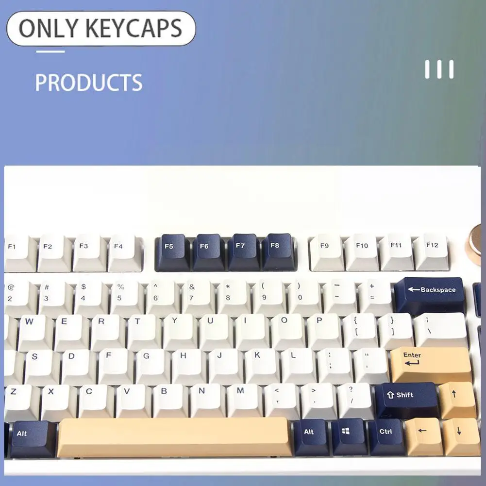 125 Keys Double Shot Oem Profile Rudy Pbt Keycap Thick For Filco Ducky Ikbc Mechanical Gaming Keyboard Mini Layout Q0m8 |