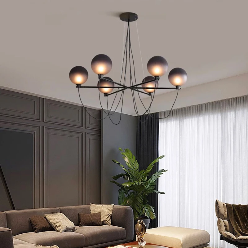 

Chanelier Led Art Pendant Lamp Light Room Decor Nordic Smart Home Decoration Living Indoor Dining crystal