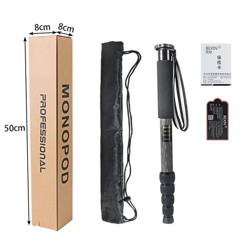 Профессиональный портативный монопод из углеродного волокна BEXIN P285C подставка