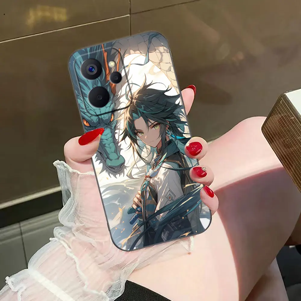 Горячая игра G-Genshin искусственное воздействие для OPPO REALME 12 11 10 9 9I 8I 8 7I 7 6I 6 Чехол
