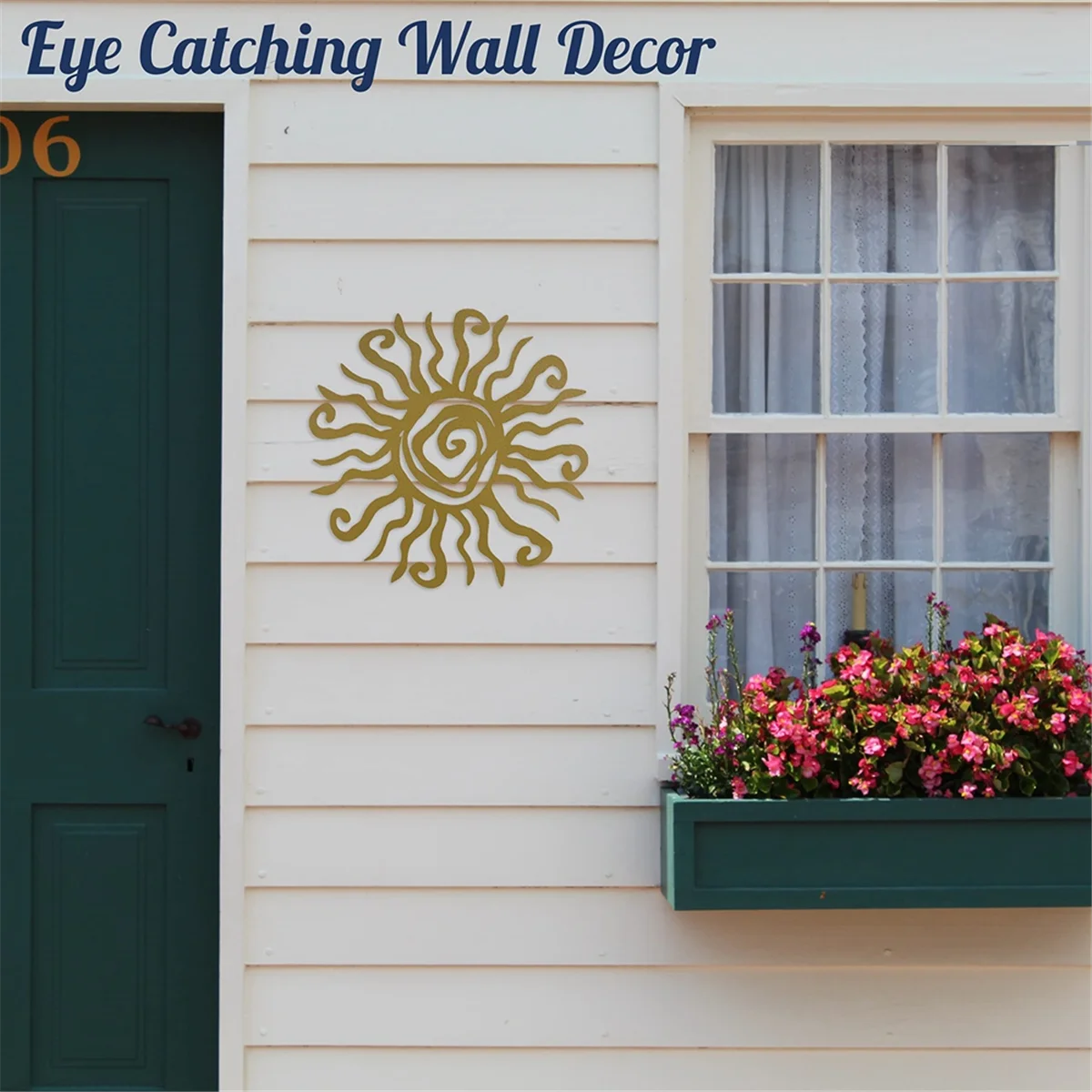Металлическая настенная скульптура Sun наружный декор 11 8 дюйма устойчивая к