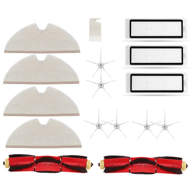 

For Xiaomi Roborock S5 Max S50 S55 S5 T7pro T6 Pure Robot Vacuum Kit Main Brush Side Brush Hepa Filter Cleaning Brush