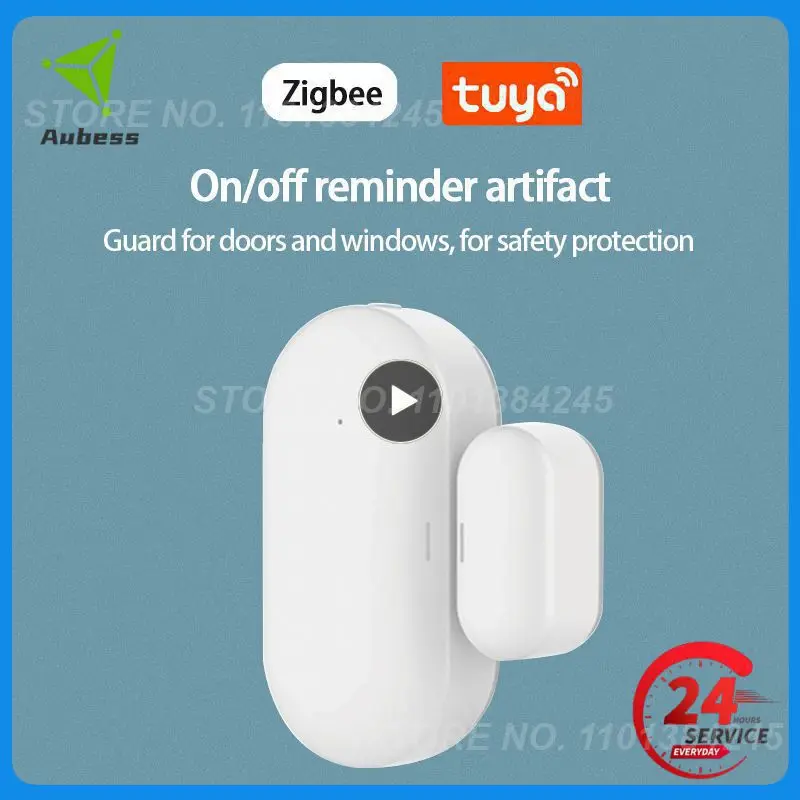 

1~5PCS Door Magnetic Real-time Monitoring Zigbee Door Detector Magnetic Door And Window Sensor Smart Home Alarm Tuya