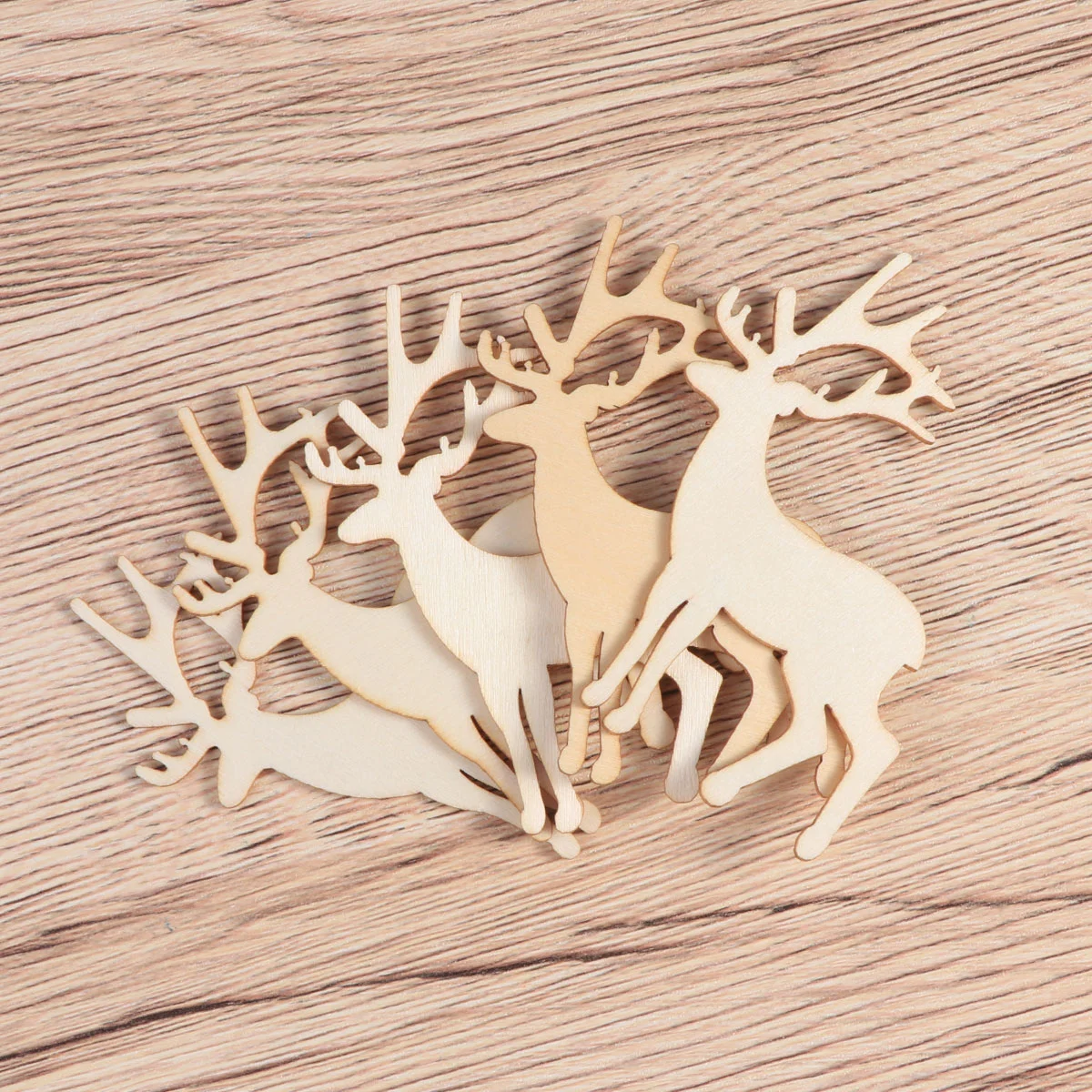 

Elk Chips Unfinished Slice Christmas Pendant Reindeer Deer Decoration Christmas Slice Tree