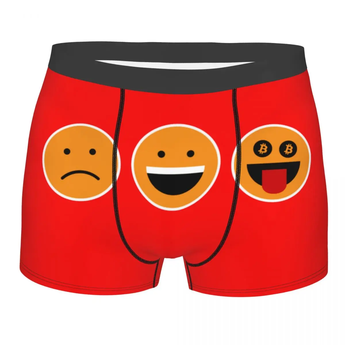 Мужские крутые трусы-боксеры с биткойнами Get Your Crazy Underwear BTC Crypto Coins дышащие шорты