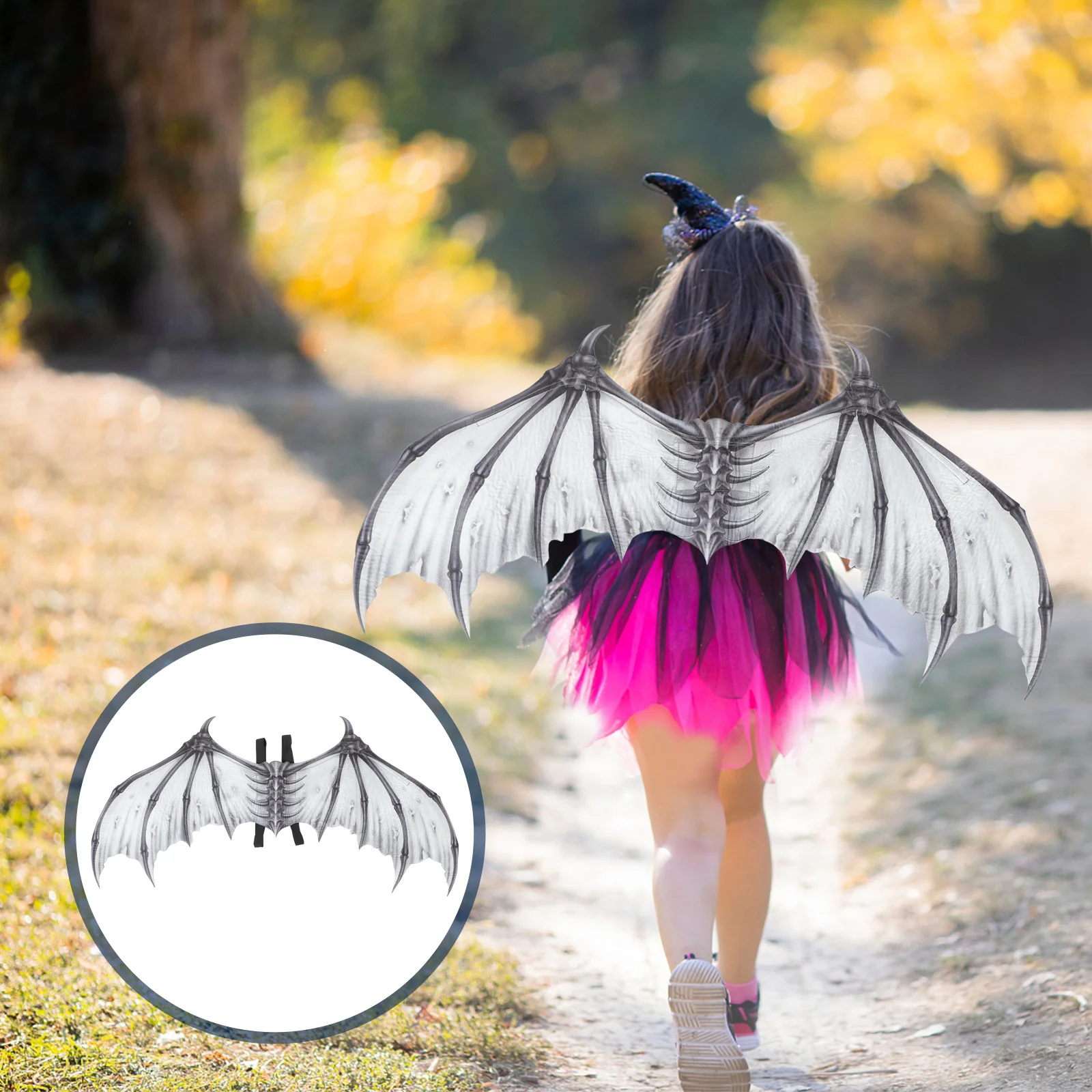 

Costume Foldable For Costume Accessory ( Black ) Angel wings Woman