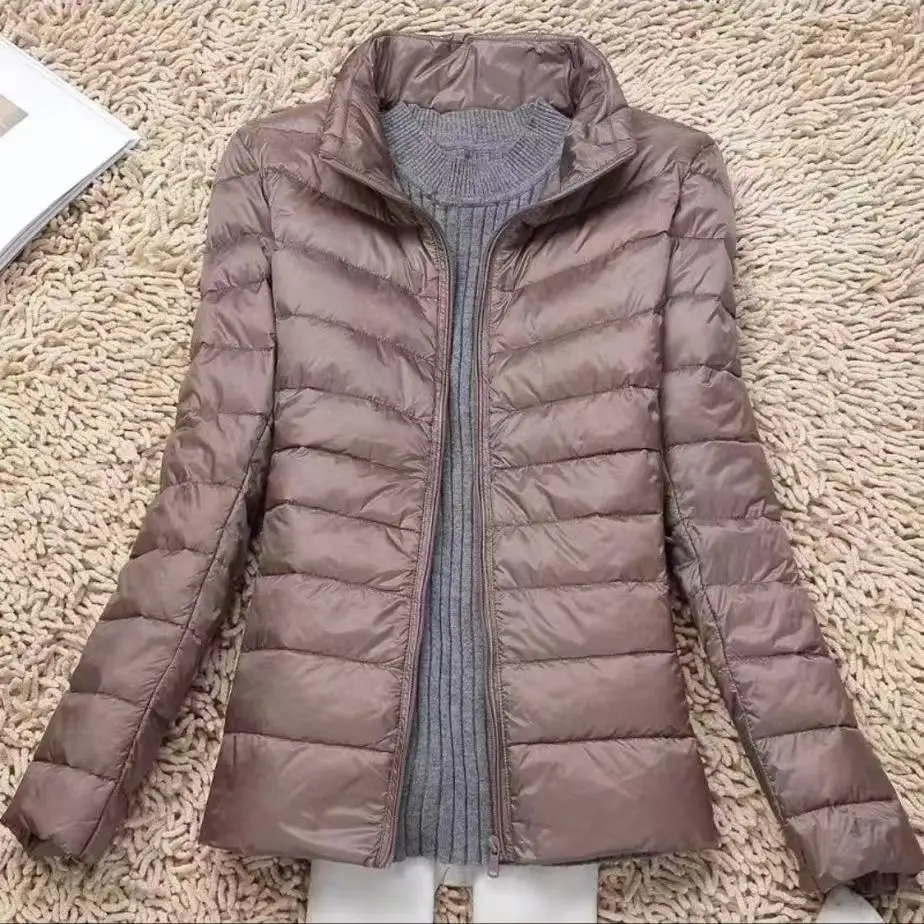 Women Winter Coat Autumn Ultralight Duck Down Jacket Women Slim Puffer Jacket Portable Outerwear Windproof Down Jackets Female