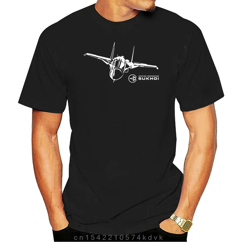 Дизайнерская футболка 2024 хлопковая мужская летняя семейная Sukhoi Su-34 рубашки для