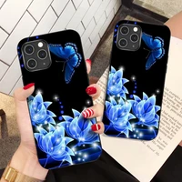 butterfly phone case for iphone 13 12 mini 11 pro max x xr shockproof cover for iphone 8 7 6 6s plus xs max se 2020 coque funda