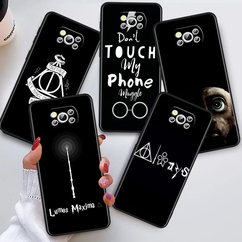 

H-Harry P-Potter Phon Case For Xiaomi POCO C50 C40 C31 C3 M5S X4 M4 M3 F4 F3 GT F2 F1 X3 NFC X2 Pro Black Cover