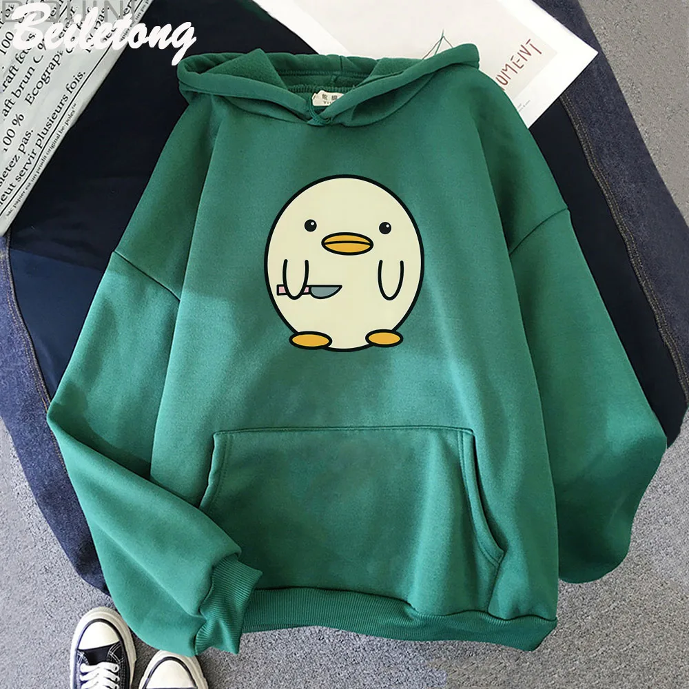 

Super cute printed pattern hoodie 2022 kawaii oversized women's solid color long-sleeved sweater