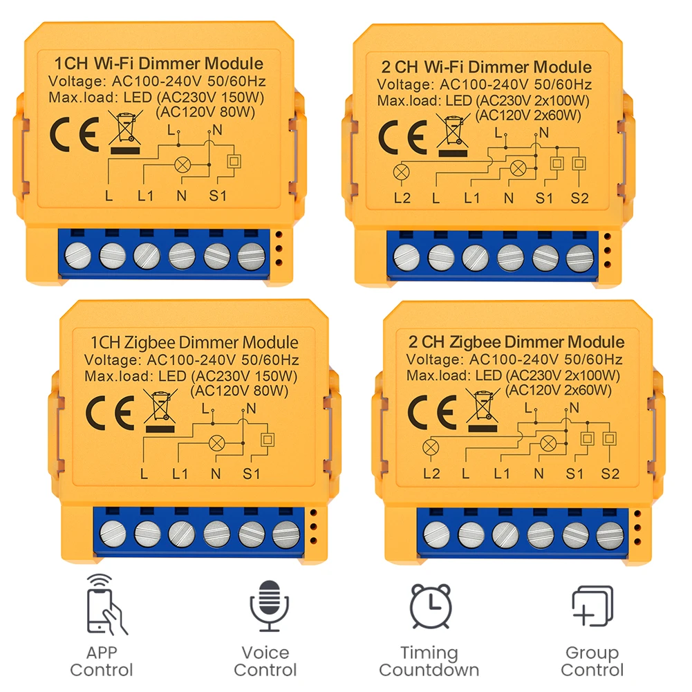 Светодиодные фонари Wi-Fi ZigBee с регулируемой яркостью