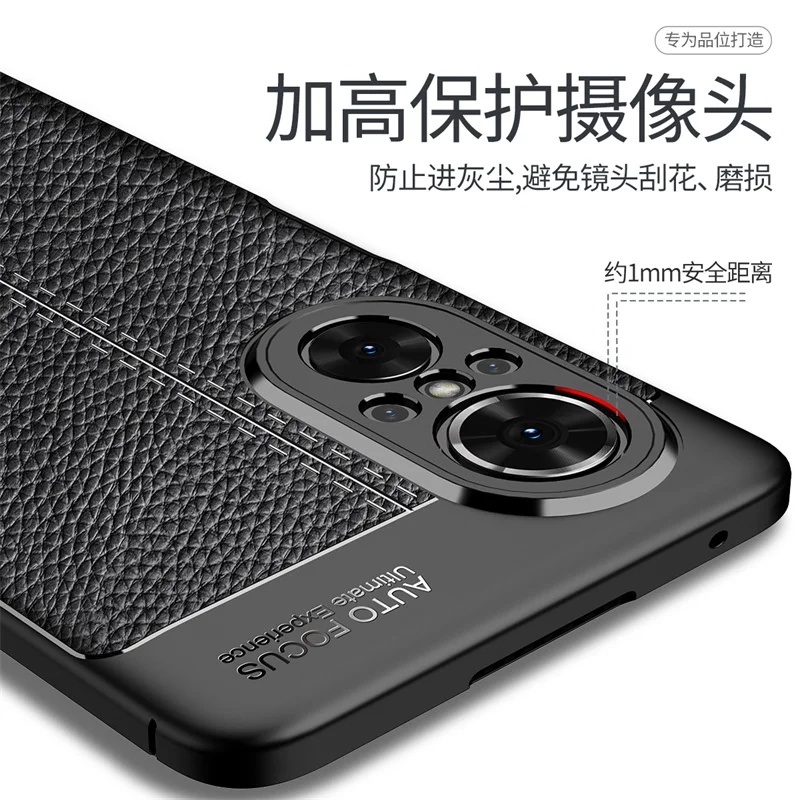 For Cover Huawei Nova 9 SE Case Cover For Huawei Nova 9 SE Capas Shockproof Bumper Soft TPU Leather For Huawei Nova 9 SE Fundas