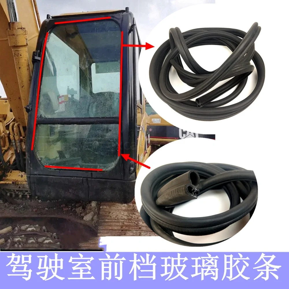 

Front glass strip cab seal for Cater-pillar E300 320 325 330B C D 329 324 323 330 336 312 313 315 excavator parts free shipping