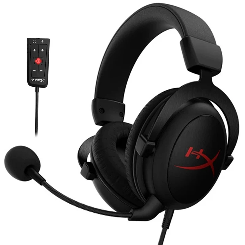 

Hyper X Wired Headset Cloud Core+ 7.1 Plus Hifi Surround Sound Gaming Headphones Noise Cancelling Microphone Controller