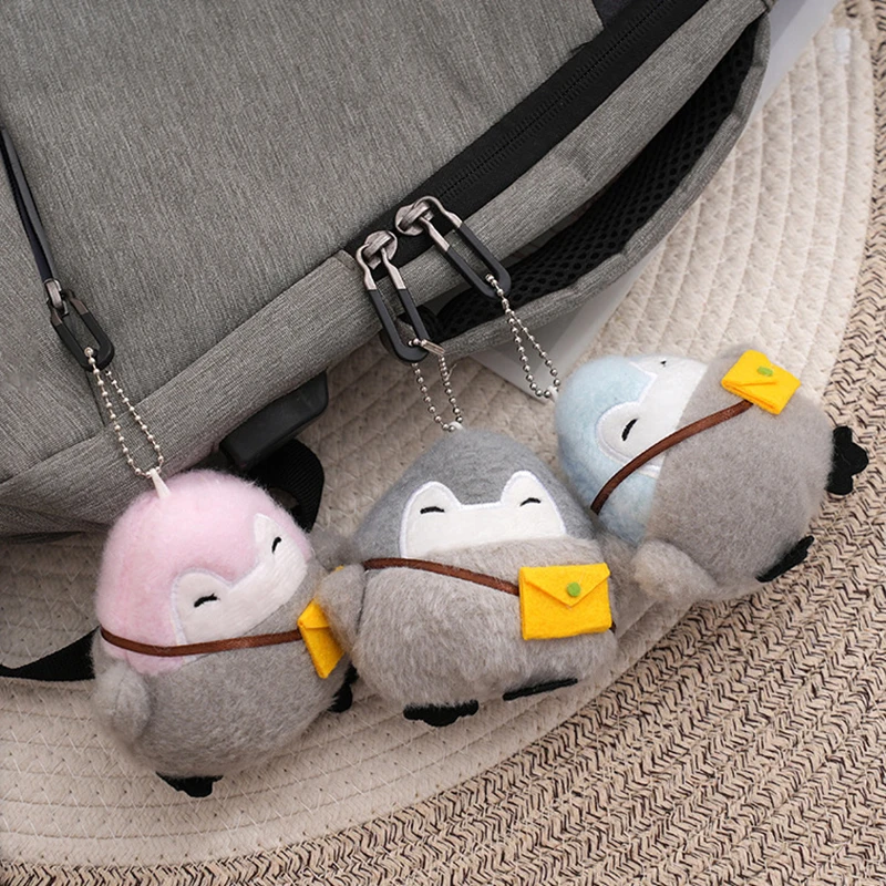 

Симпатичная плюшевая игрушка в виде пингвина, подвеска в виде мультяшного животного, мягкая кукла, брелок для автомобиля, сумки, Декор, детский подарок