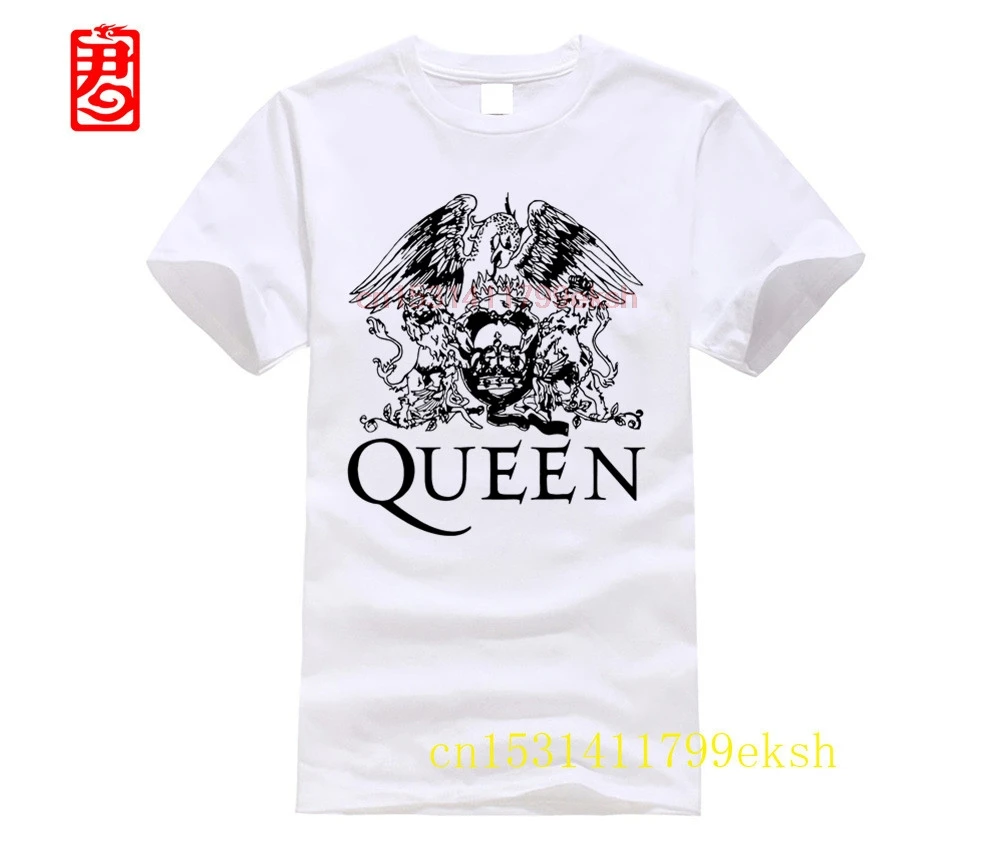 

2023 Brand Queen Band Royal Crest men t-shirt