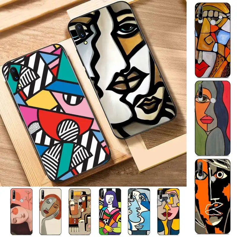 

YNDFCNB Picasso abstract Art painting Phone Case for Huawei Y 6 9 7 5 8s prime 2019 2018 enjoy 7 plus