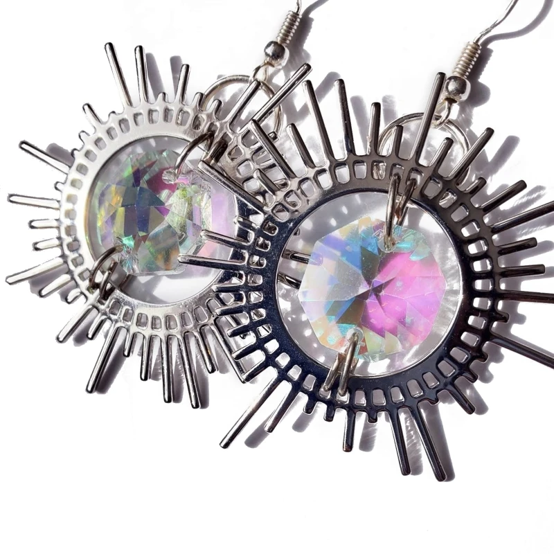 

Crystal Suncatchers Earring Luxury for Sun Drop Earrings Crystal Dangle Earrings