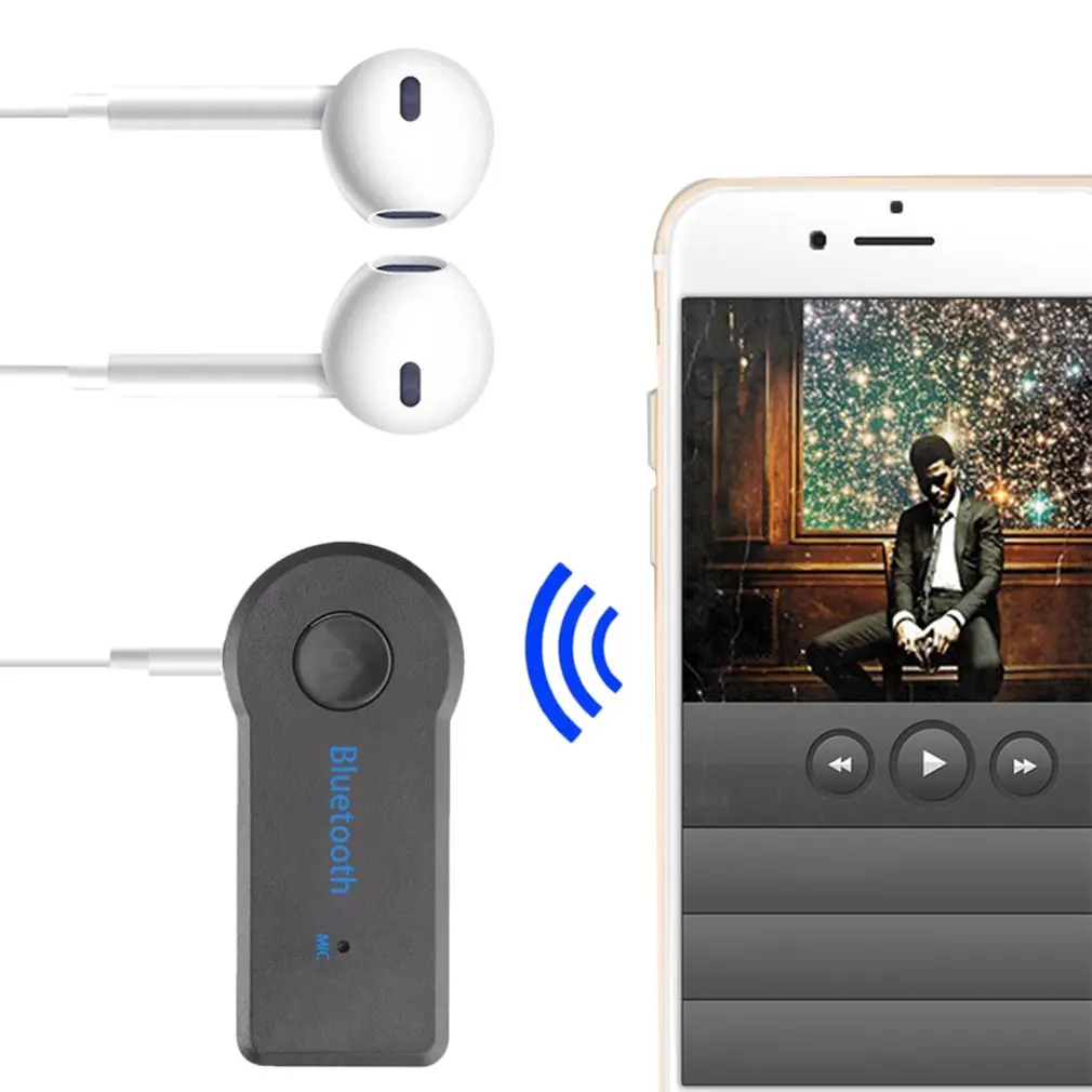 3 5 мм Bluetooth версия 4.1 беспроводной автомобильный адаптер Aux аудиоресивер