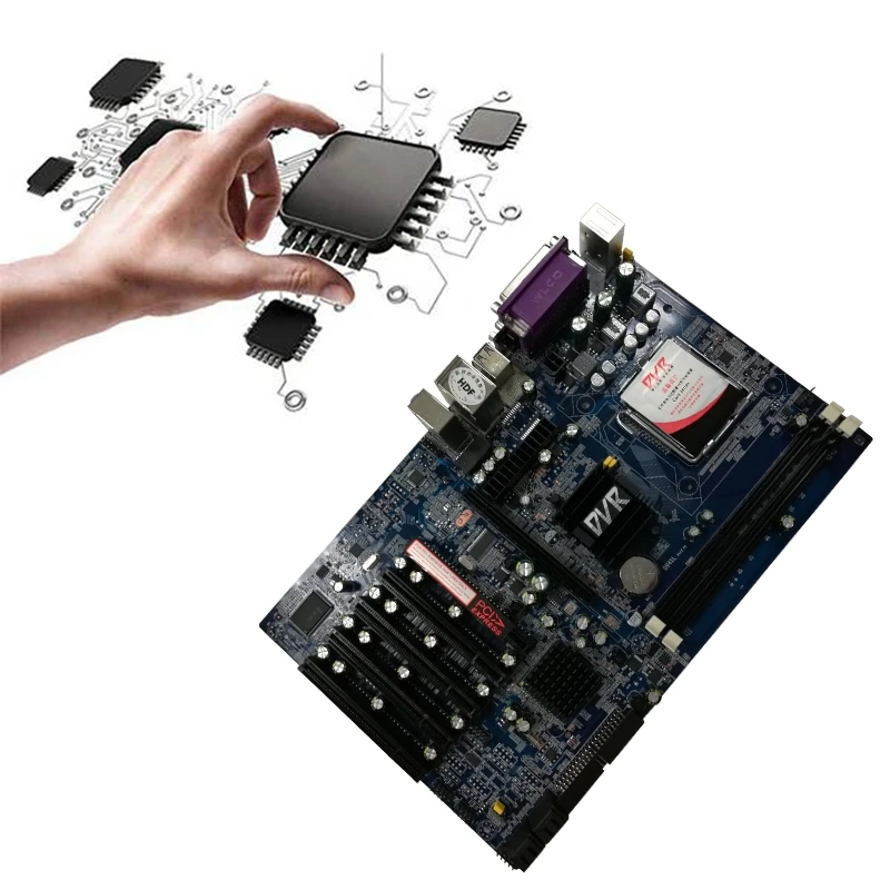 G41 DVR Мониторинг безопасности Материнская плата LGA775 DDR3 5 слотов PCI промышленный