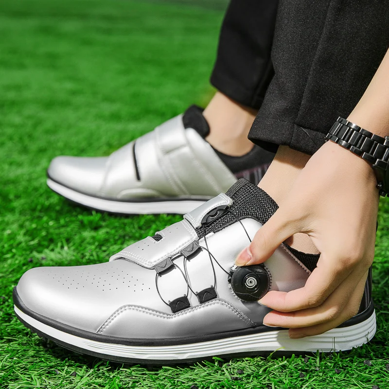 2022 New Golf Sneakers Men Spikeless Golf Shoes Comfortable Urban Casual Golf Shoes Breathable Wear-Resisting Outdoor Trainers