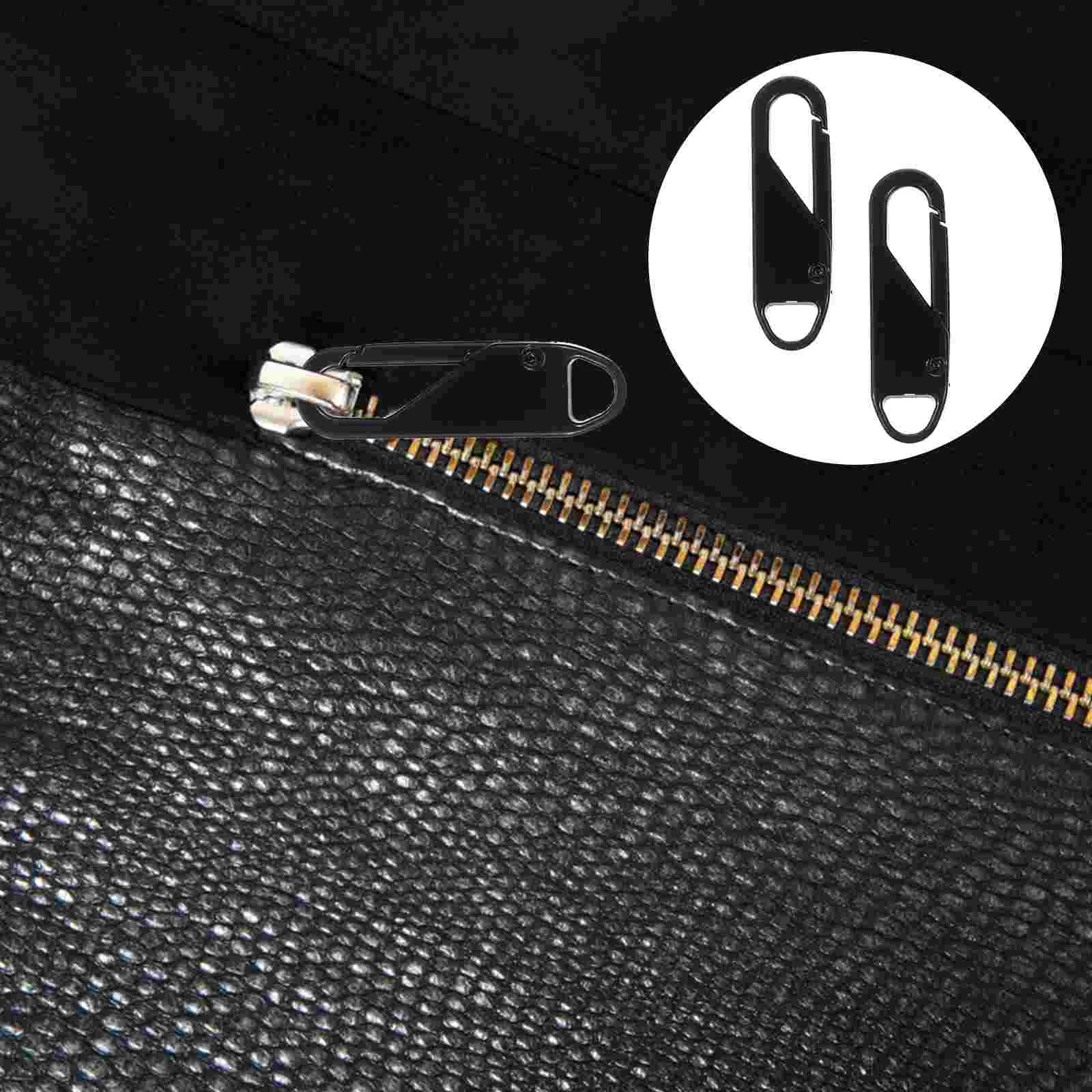 

Zipper Replacement Zip Head Puller Coat Zippers Metal Tabs Handle Fixer Slider Alloy Removable Fix Clothes Extender Pullers