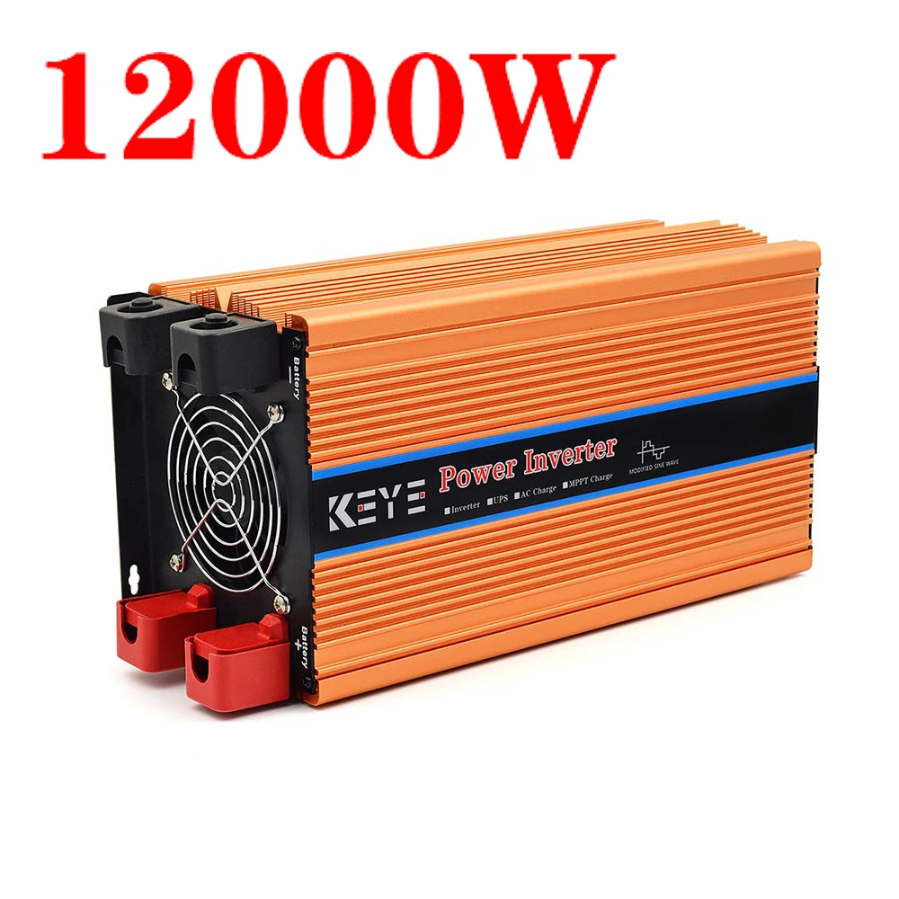 

KEYE 12000W Inverter Modified Sine Wave 12V 220V Power Converter Adaptor 12V ~ 220V