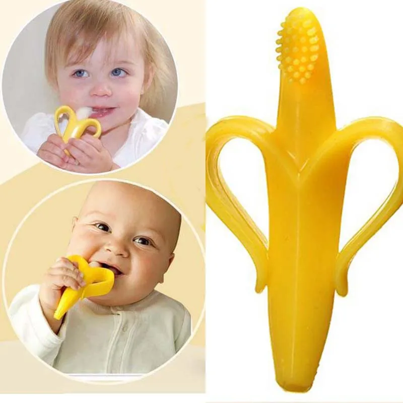 

Детские Прорезыватели для зубов, безопасные зубные щетки без бисфенола А, силиконовое кольцо для прорезывания зубов, зубная щетка, бусины д...