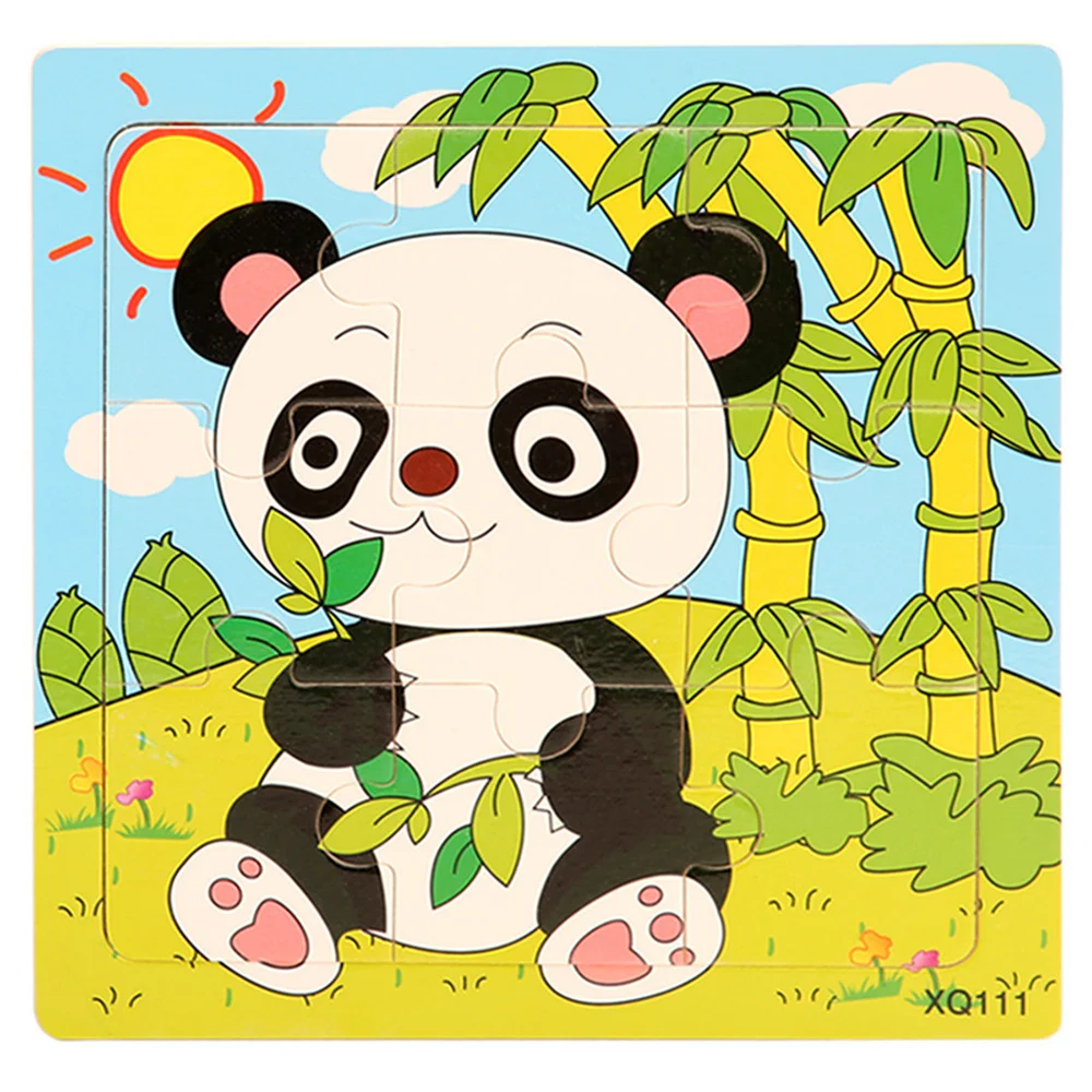 

Baby Wooden Toys 3D Puzzle Cartoon Animal Intelligence Jigsaw Puzzle Shape Matching Montessori Toys For Children Gifts