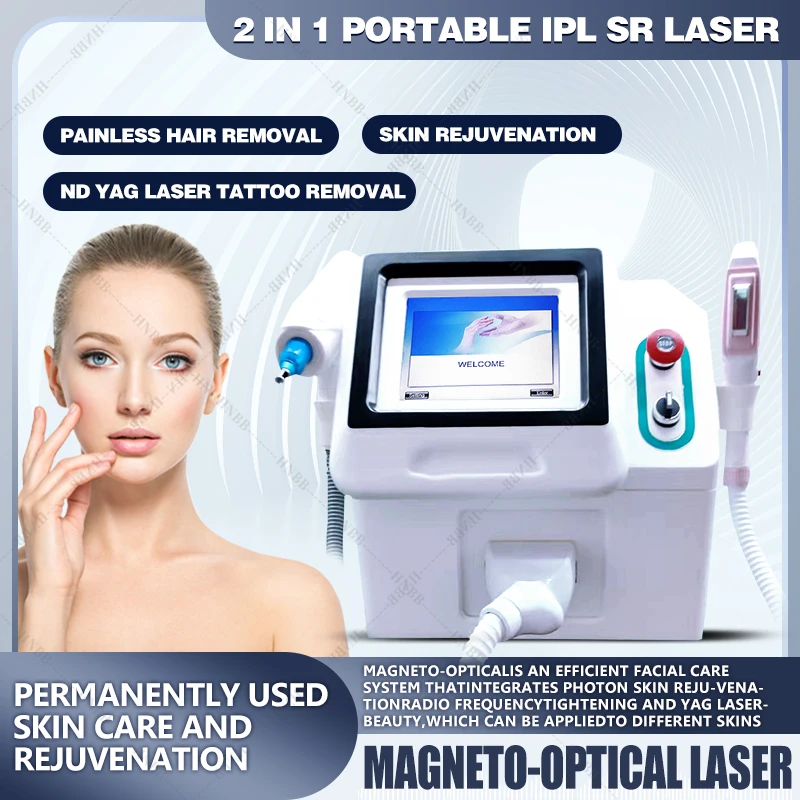 

360 Magnetoing Optic 2In1 Ice Laser Permanenting Picosecond Tattoo Removal Machine IPL Hair Removal OPT