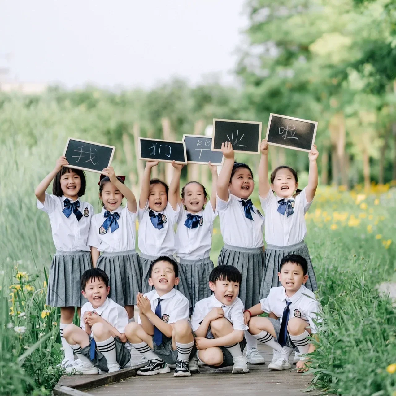 Brytyjskie mundury występów dla dzieci Mundury chóru studenckiego Kostiumy fotograficzne na ukończenie szkoły w przedszkolu