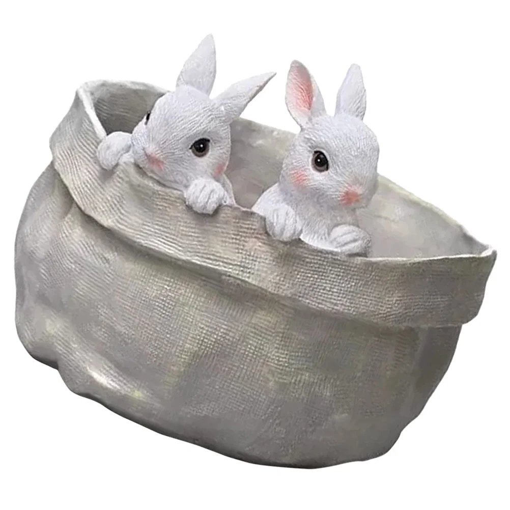 

Rabbit Pot Orchid Pots Big For Outdoor Plants Indoor Planter Resin Easter Decorative Planters Flower