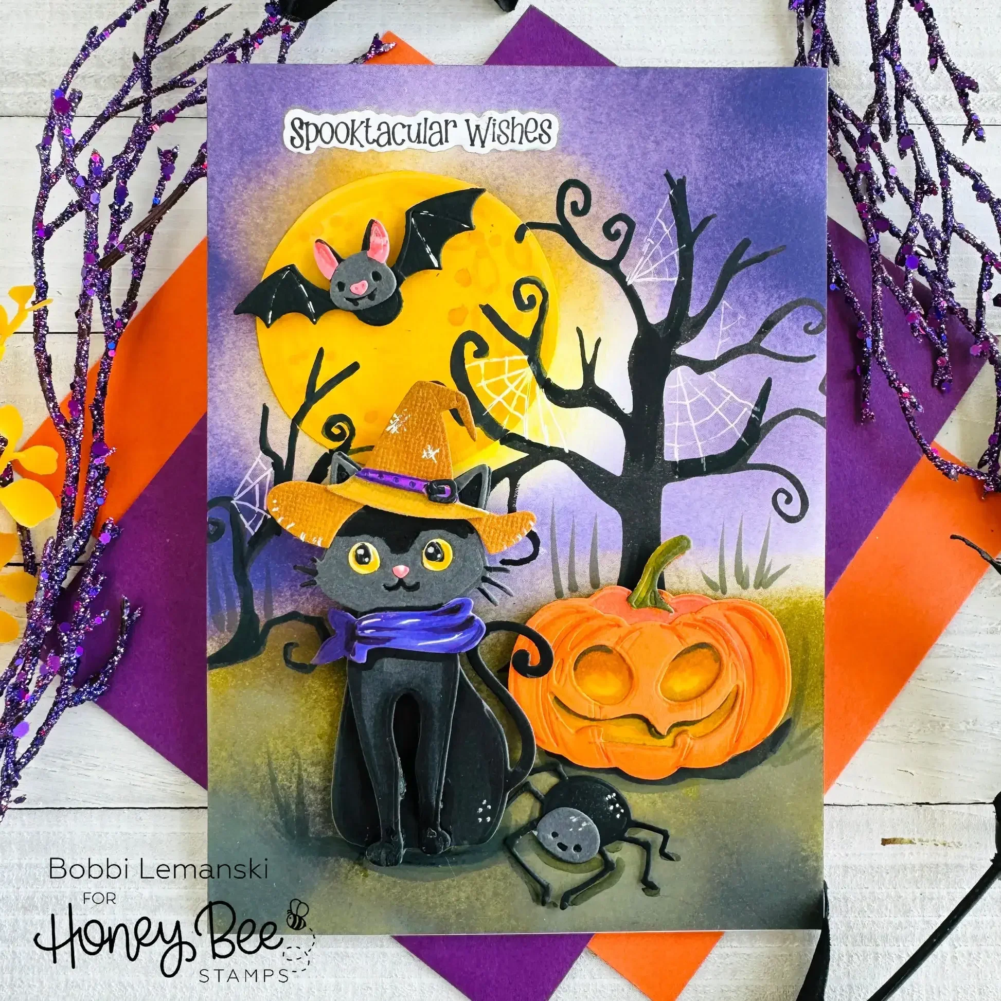 Хэллоуин коллекция напольный пучук Owlloween Scaredy кошка ворона летучая мышь