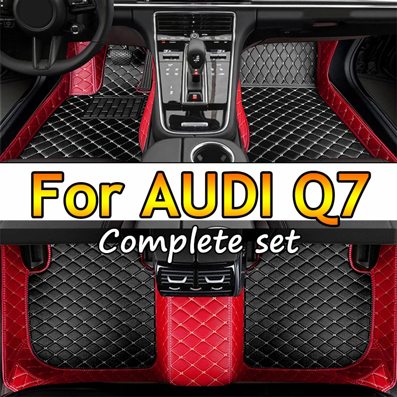 

Автомобильные коврики для AUDI Q7 (пять сидений), 2016, 2017, 2018, 2019, индивидуальные автомобильные подкладки для ног, искусственная Обложка, аксессуары для интерьера