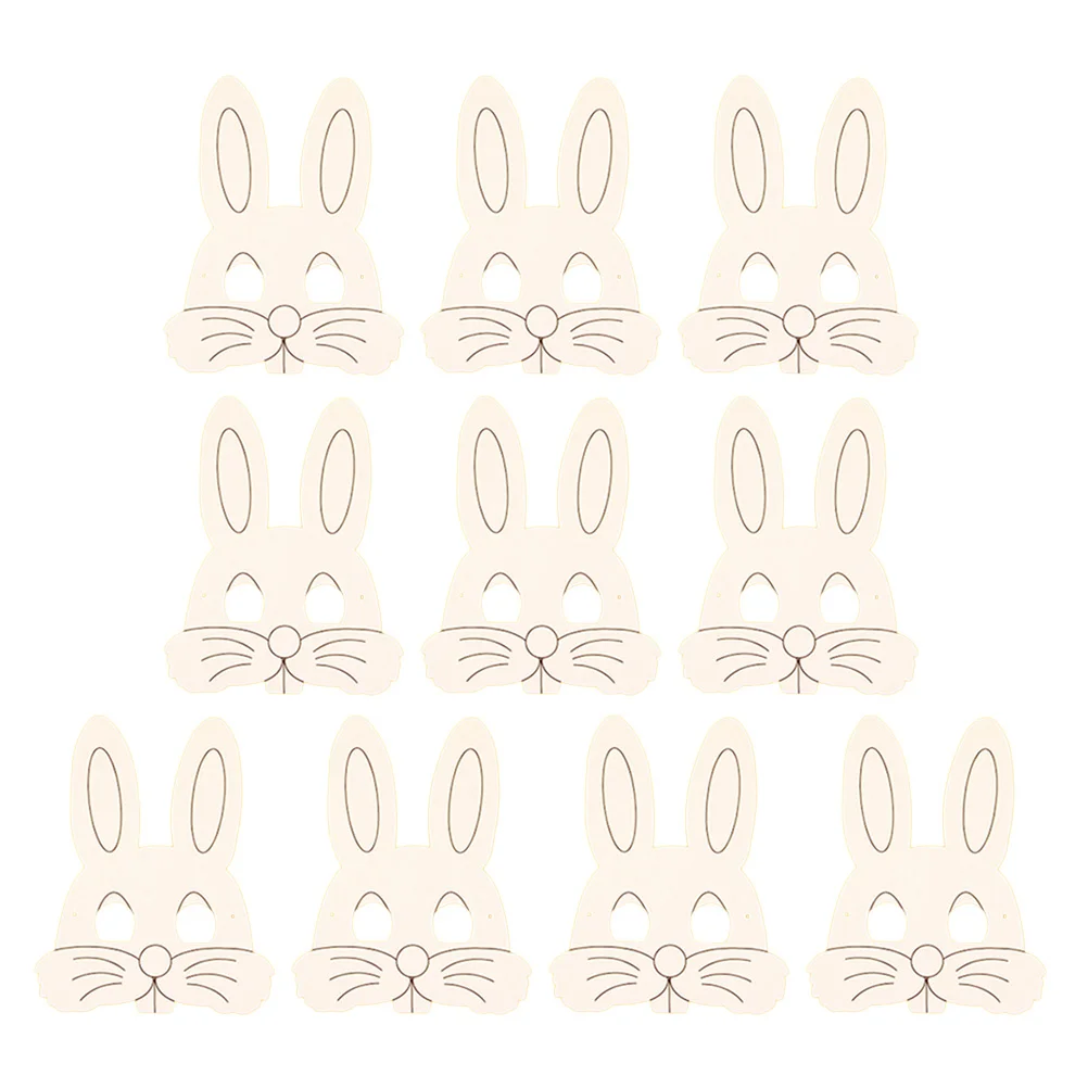 

Animal Paper Face Whitediy Painting Party Theme Blank Masquerade Full Easter Jungle Cover Bunnykid Plain