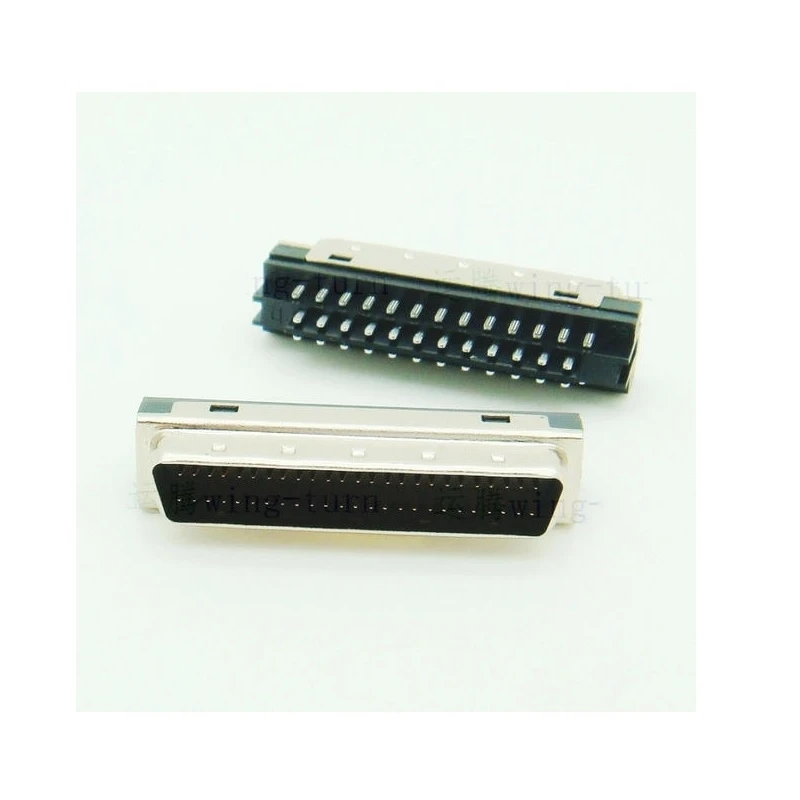 MD50M-M SCSI HPDB50 50-жильный контактный спаянный кабельный разъем, мужской, женский, припаянный корпус из проволоки HPDB 50Pin