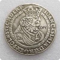 poland 1661 silver plated brass commemorative collectible coin gift lucky challenge coin copy coin