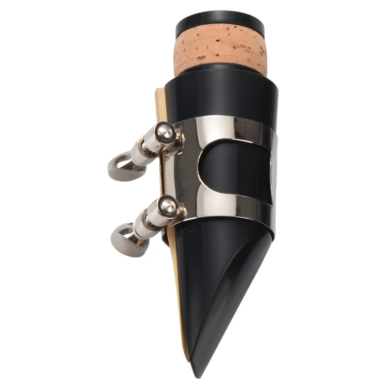 

Quality Black Plastic B Flat Clarinet Mouthpiece & Cap Clamp Woodwind Instruments