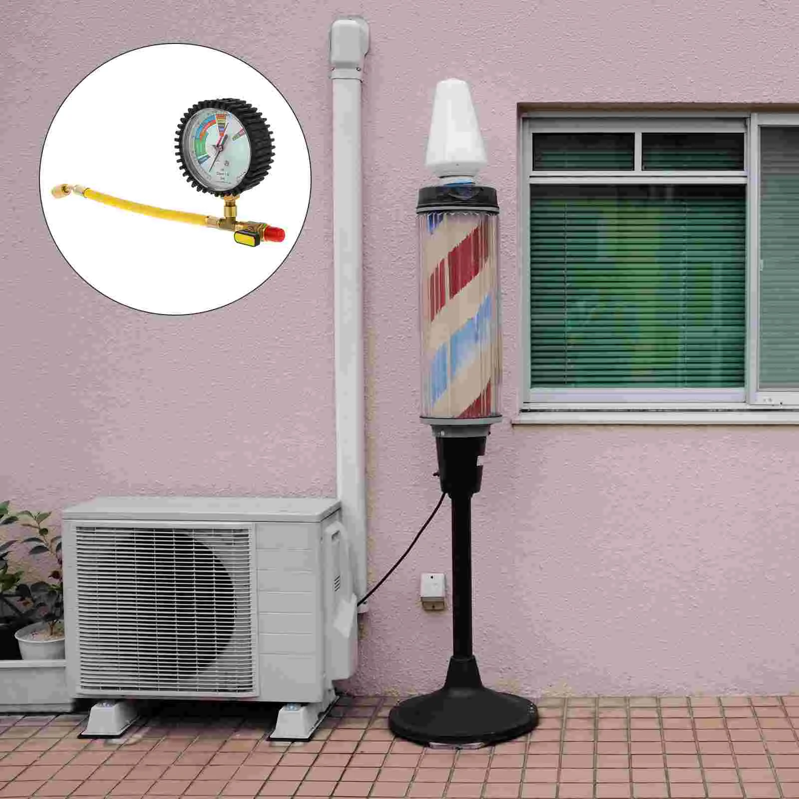

1 Pc Durable Practical Useful Nitrogen Pressure Gauge for Household Car