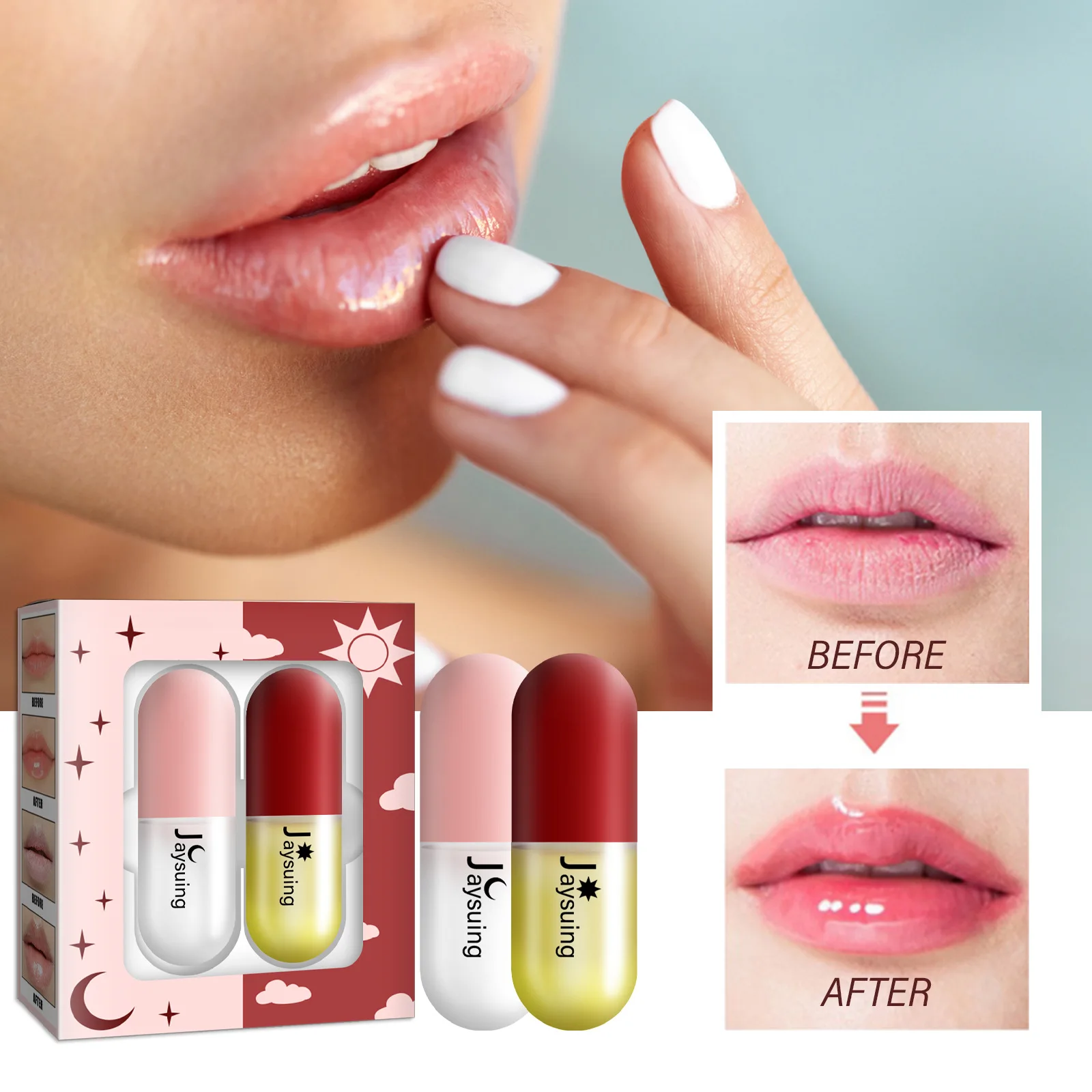 

2021 увлажняющий бальзам для губ Для Восстановления сухих губ эффективно Увлажняющий Уход за губами для женщин и девочек