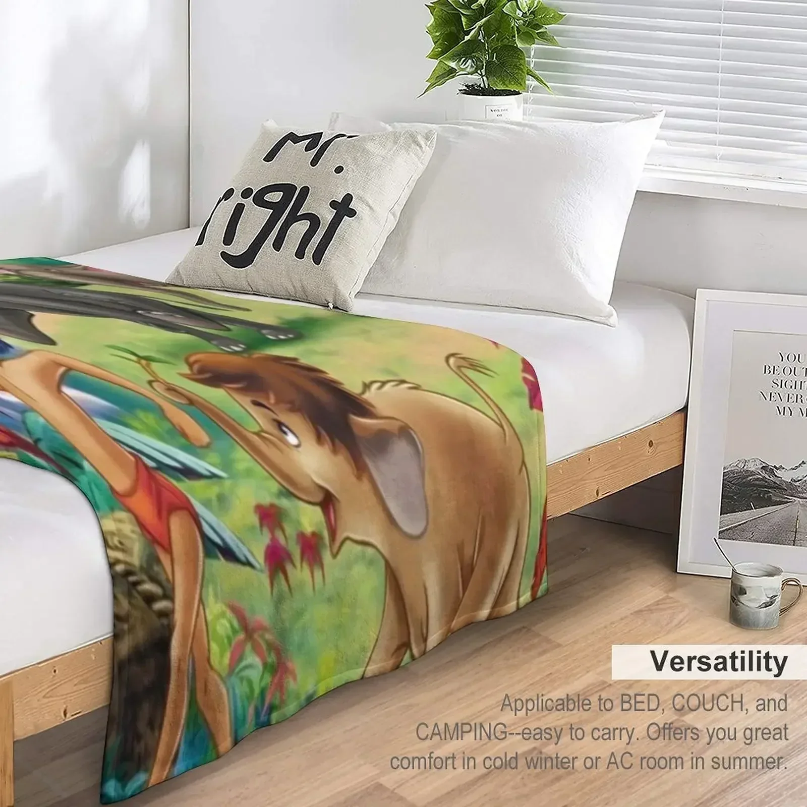 Одеяло Baloo &amp Mowgli The Jungle Book самое мягкое многофункциональное одеяло для малышей