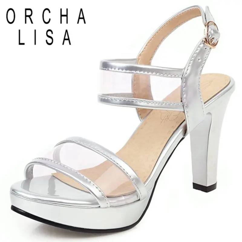 

Женские босоножки на блочном каблуке, с открытым носком, на платформе, Размеры 33-46