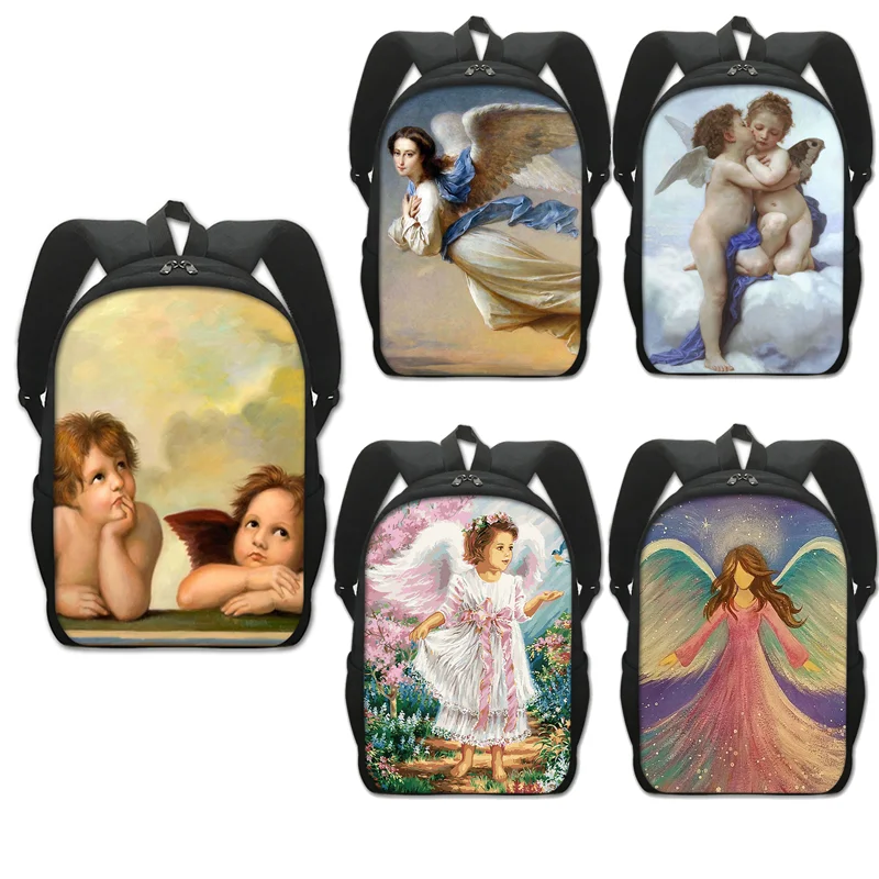 

Рюкзак для подростков, школьный ранец для мальчиков и девочек с принтом масляной живописи, Женская дорожная сумка для книг, рюкзак для ноутбука в стиле хип-хоп