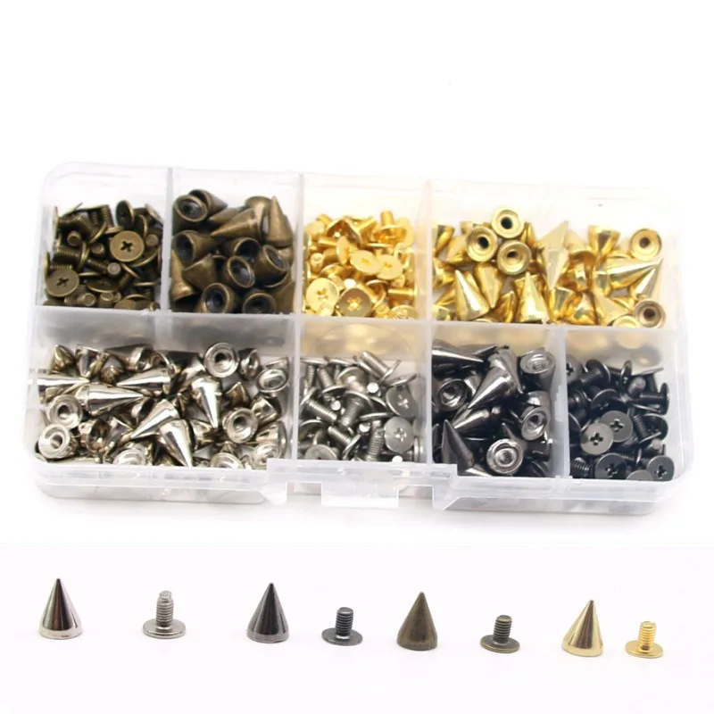 

100 шт., детские кожаные шипы для обуви