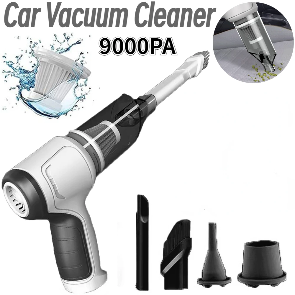 

9000Pa Car Vacuum Cleaner Wireless Portable Vehicle Vacuum Cleaner Powerful Handheld Air Duster Cleaning Tool For Home Appliance