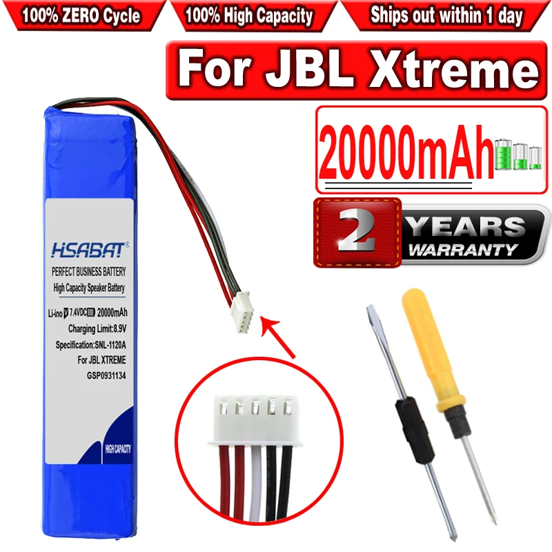 Фото Аккумулятор для динамика HSABAT 20000 мАч GSP0931134 для JBL XTREME 1xtreme1 1nd №1